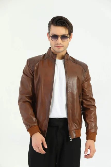 Dublin Men’s Brown Genuine Leather Jacket