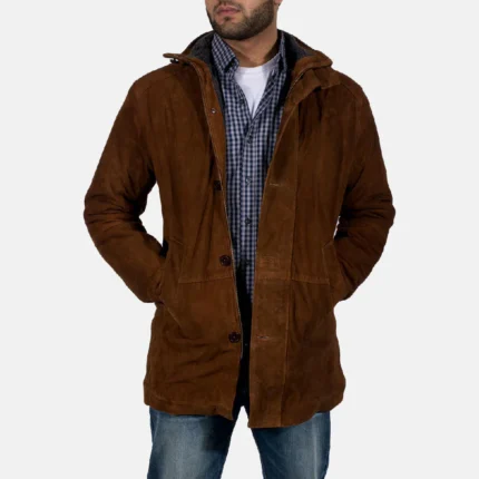 heriff Brown Suede Leather Jacket – Men’s Classic Western Style