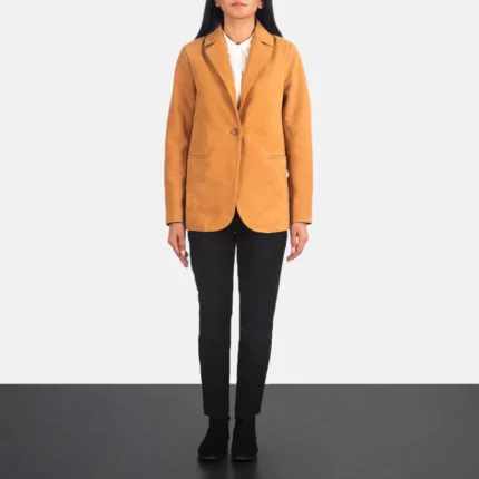 Norma Brown Nubuck Blazer for Women