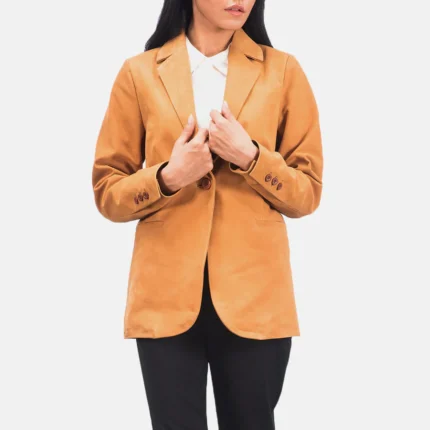 Norma Brown Nubuck Blazer for Women