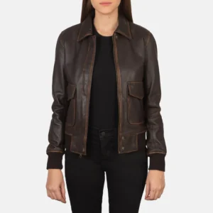 Westa A-2 Brown Leather Bomber Jacket – Classic Flight Style