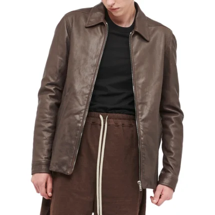 Harley Vintage Brown Genuine Leather Jacket – Classic Biker Style