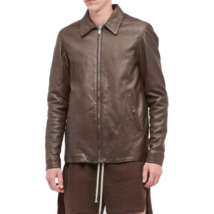 Harley Vintage Brown Genuine Leather Jacket – Classic Biker Style