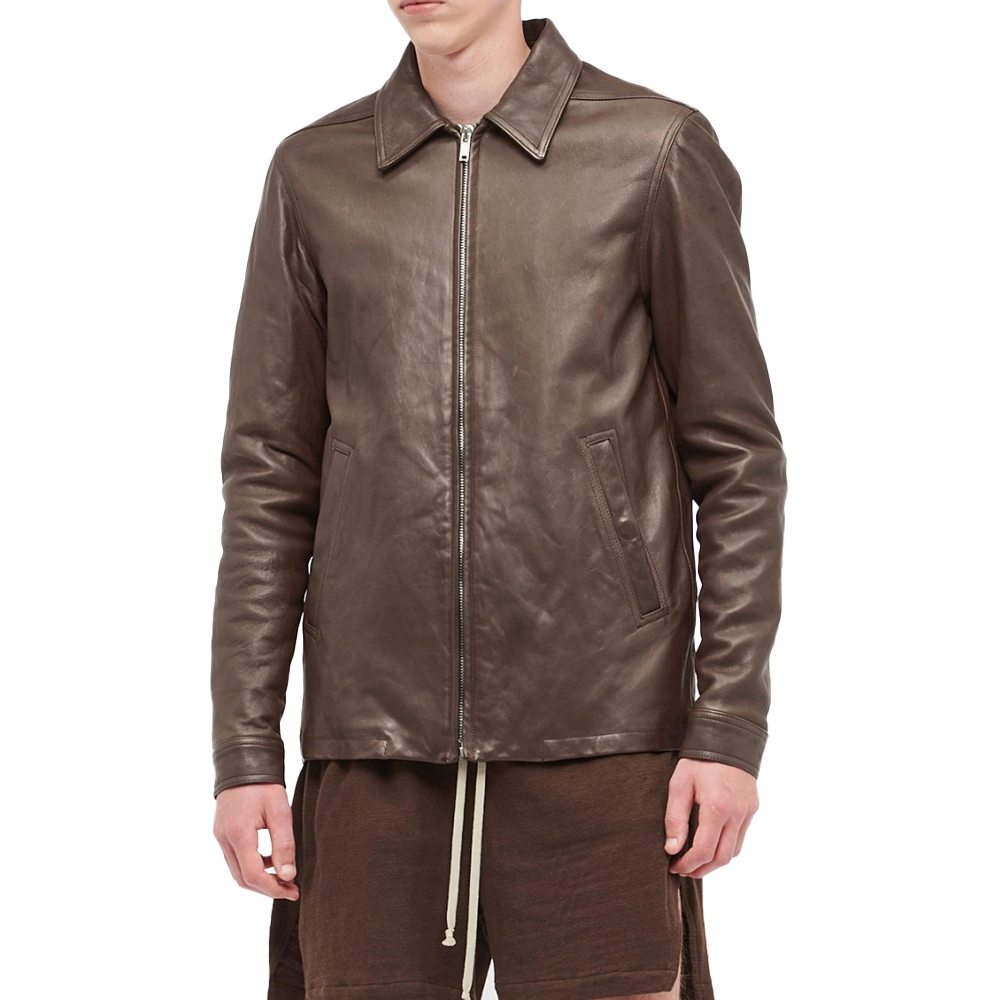 Harley Vintage Brown Genuine Leather Jacket – Classic Biker Style
